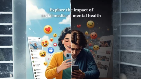 Explore the impact of social media on mental health