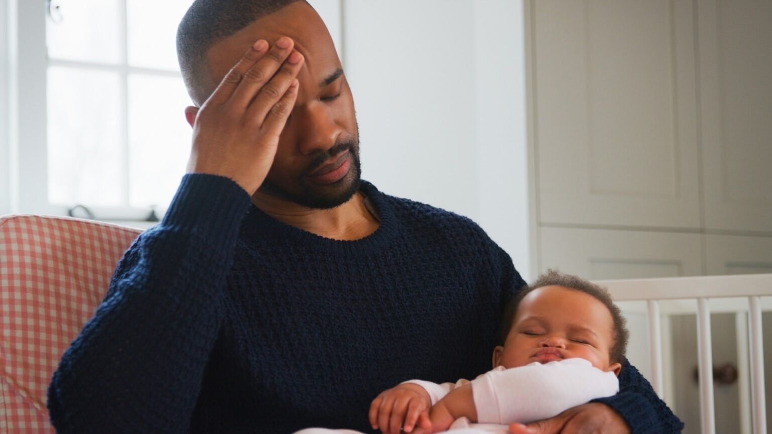 New fathers face late mental health risks after giving birth New fathers face late mental health risks after giving birth
