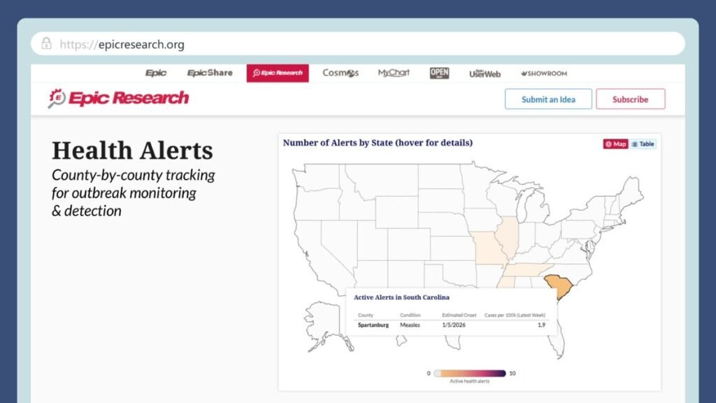 Epic deploys county-level alerts to flag health trends
