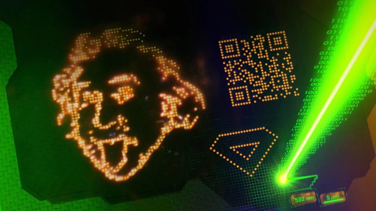 Scientists sculpt Einstein into crystal using only light