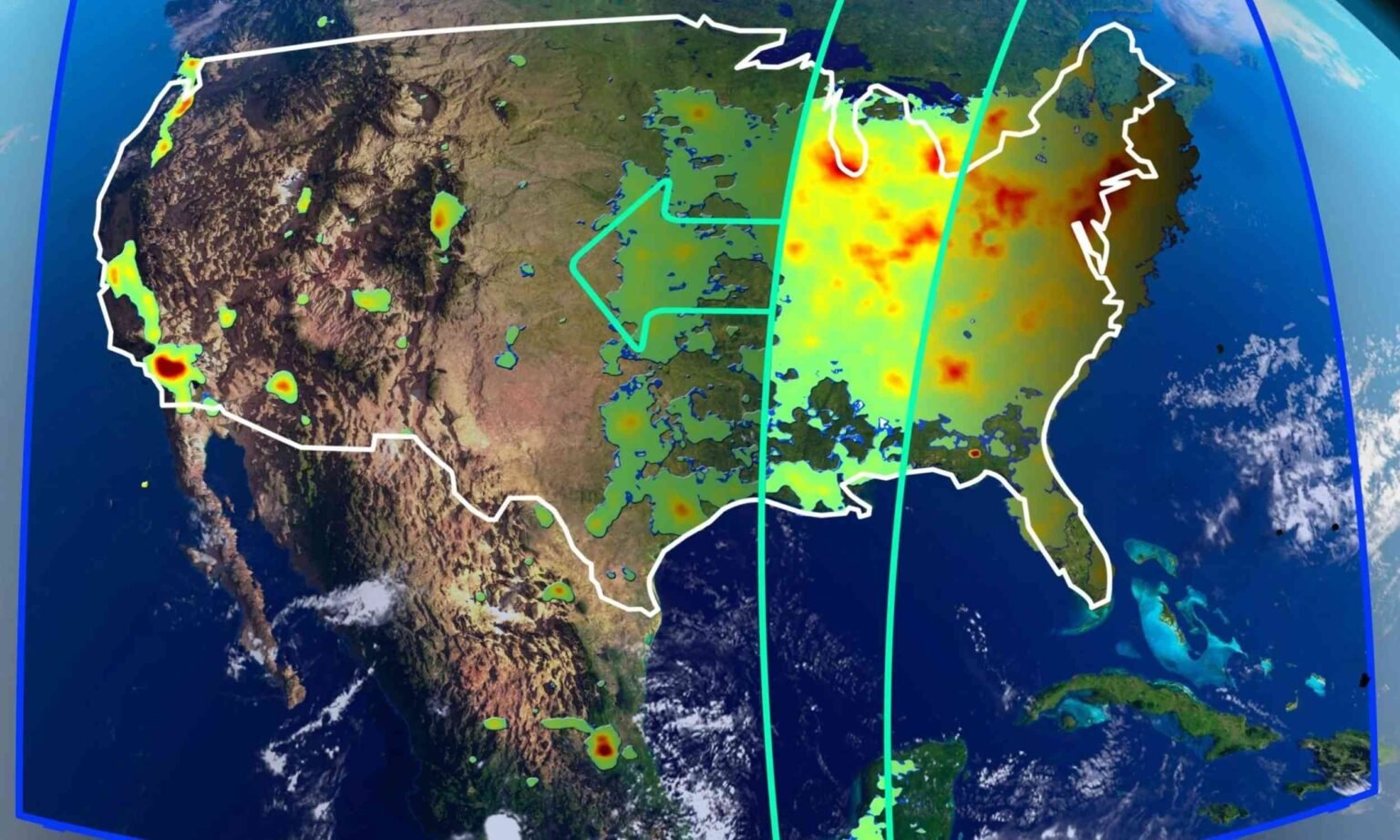 NASA satellites pinpoint where air pollution starts