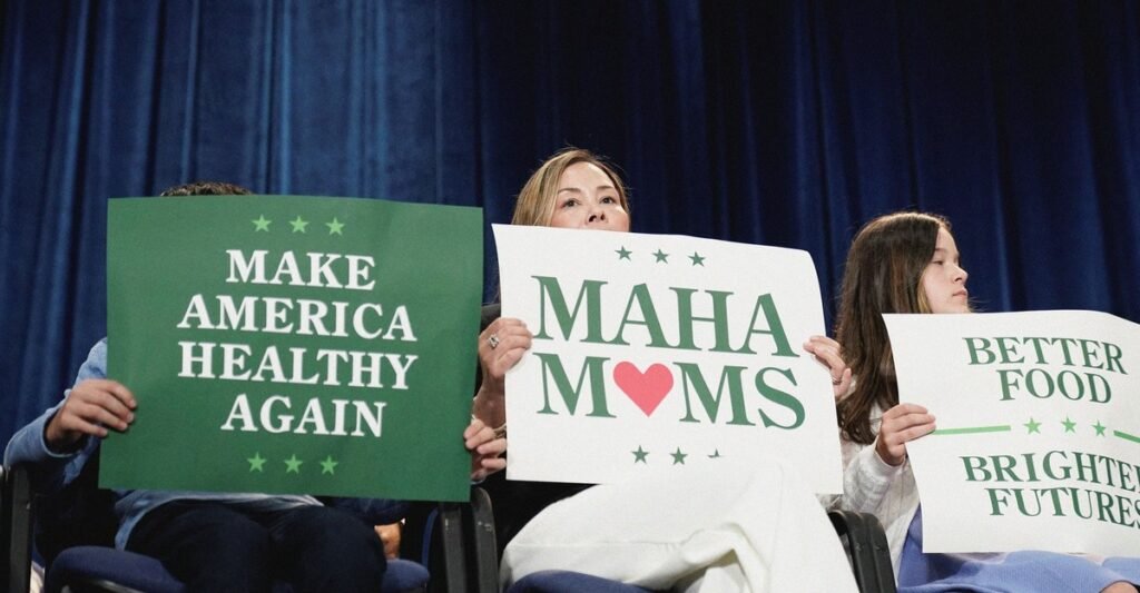 MAHA moms stand in line