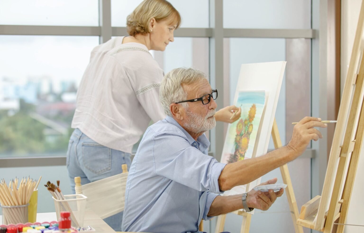 Regular art and physical activity are linked to delayed aging