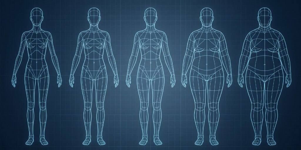 The human brain appears to rely heavily on thighs to accurately judge a woman’s body size
