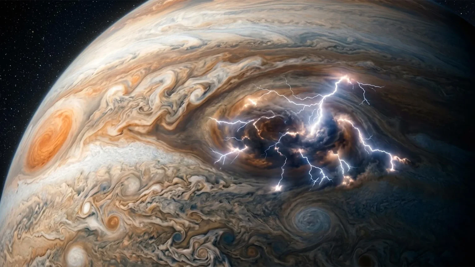 Jupiter’s lightning may be 100 times more powerful than Earth’s lightning