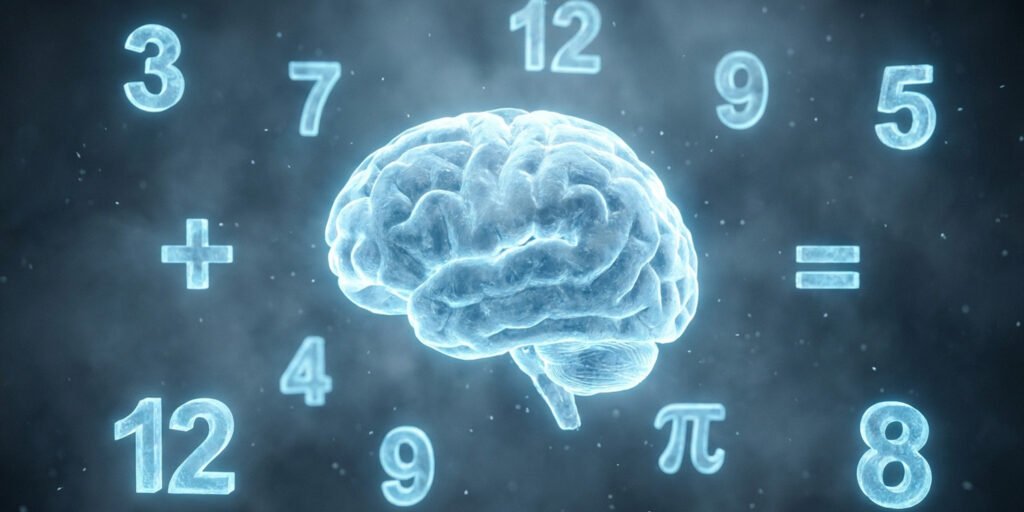 Adults with better math skills rely less on physical motor areas of the brain