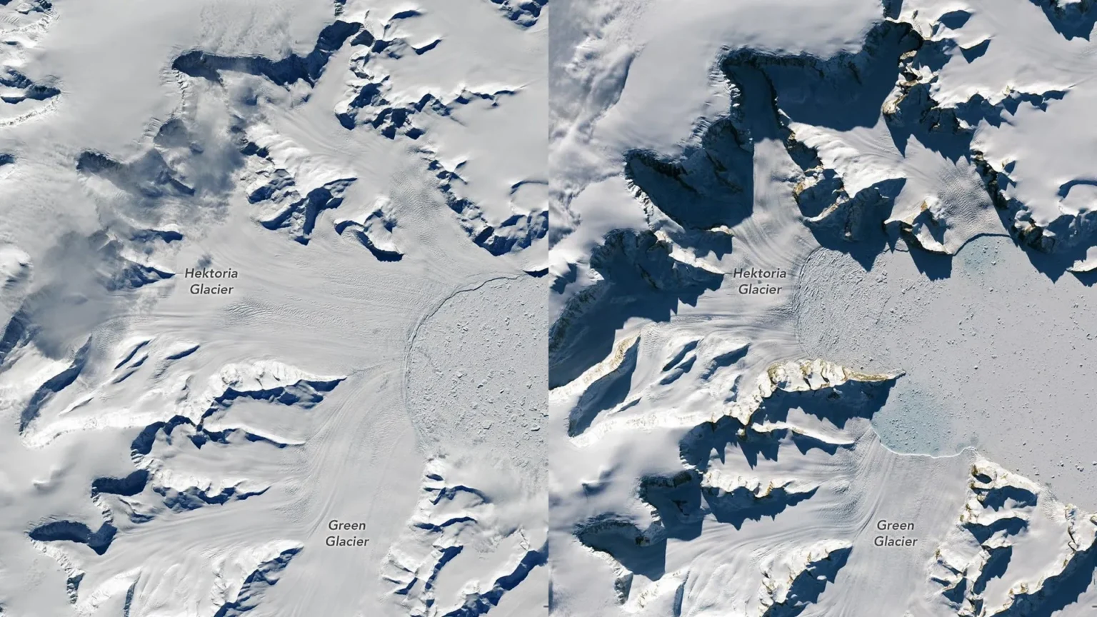 Hectoria retreats 15 miles in just 15 months, Antarctic glacier collapses in record time