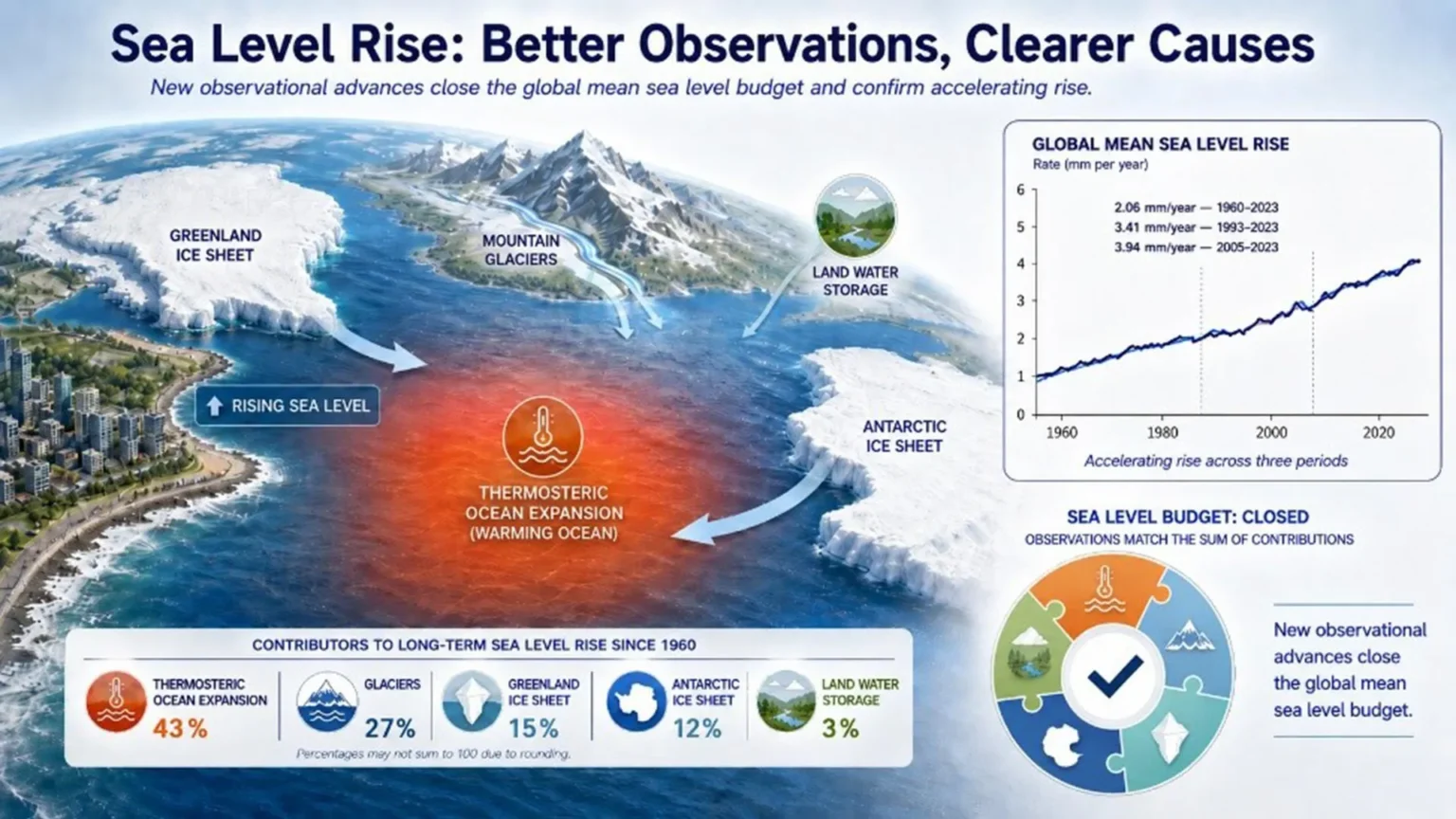 Sea levels are rising faster, and scientists now know exactly why