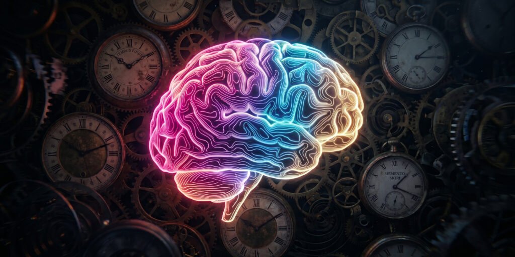 The human brain processes the passage of time across three distinct stages.