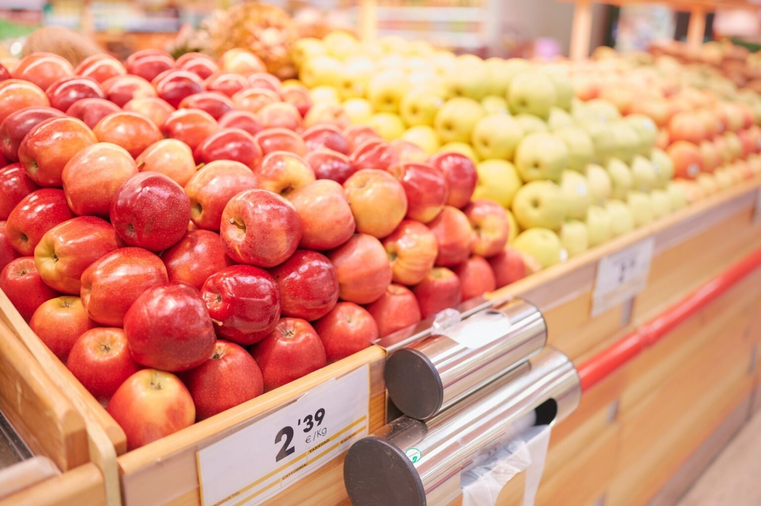 Supermarkets sell better when fruits and vegetables are placed near the entrance. Supermarkets sell better when fruits and vegetables are placed near the entrance.