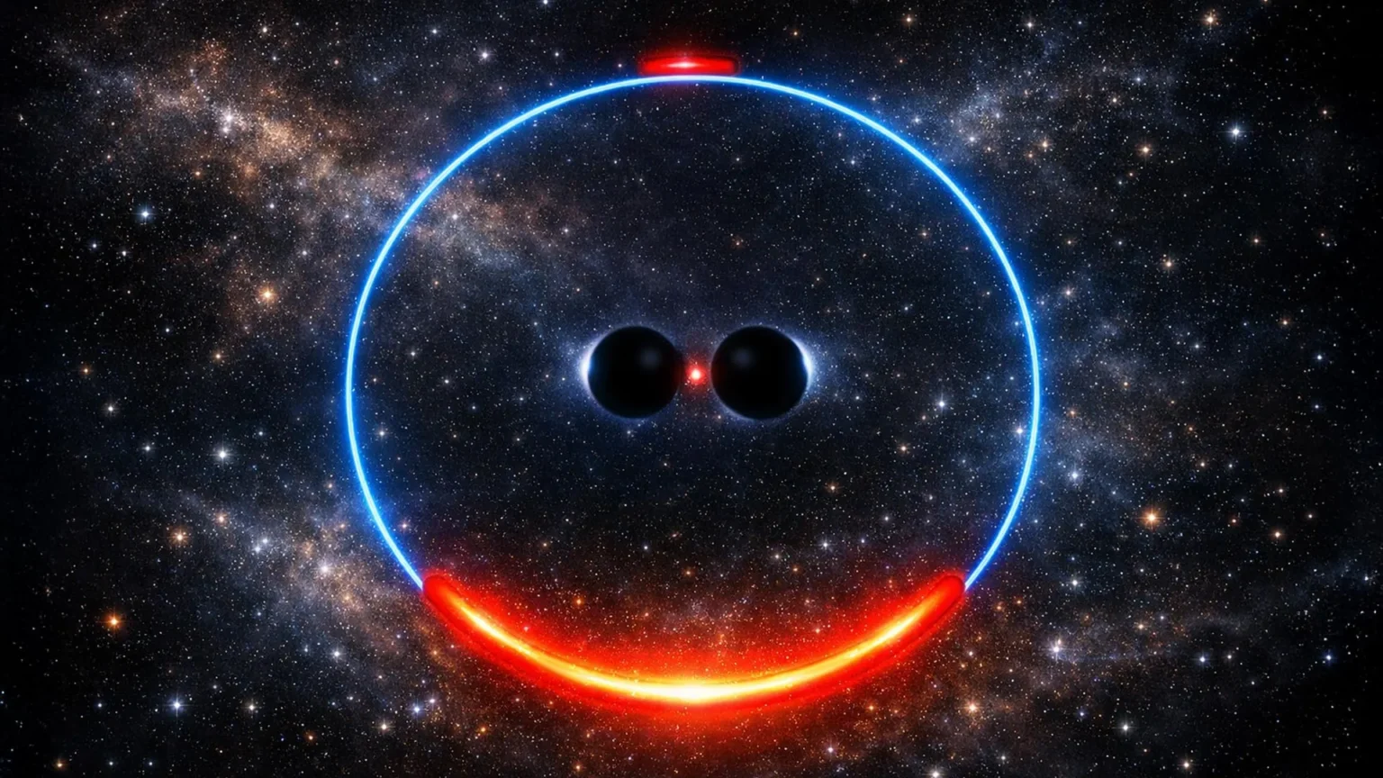 A pair of hidden supermassive black holes may finally have a visible signal