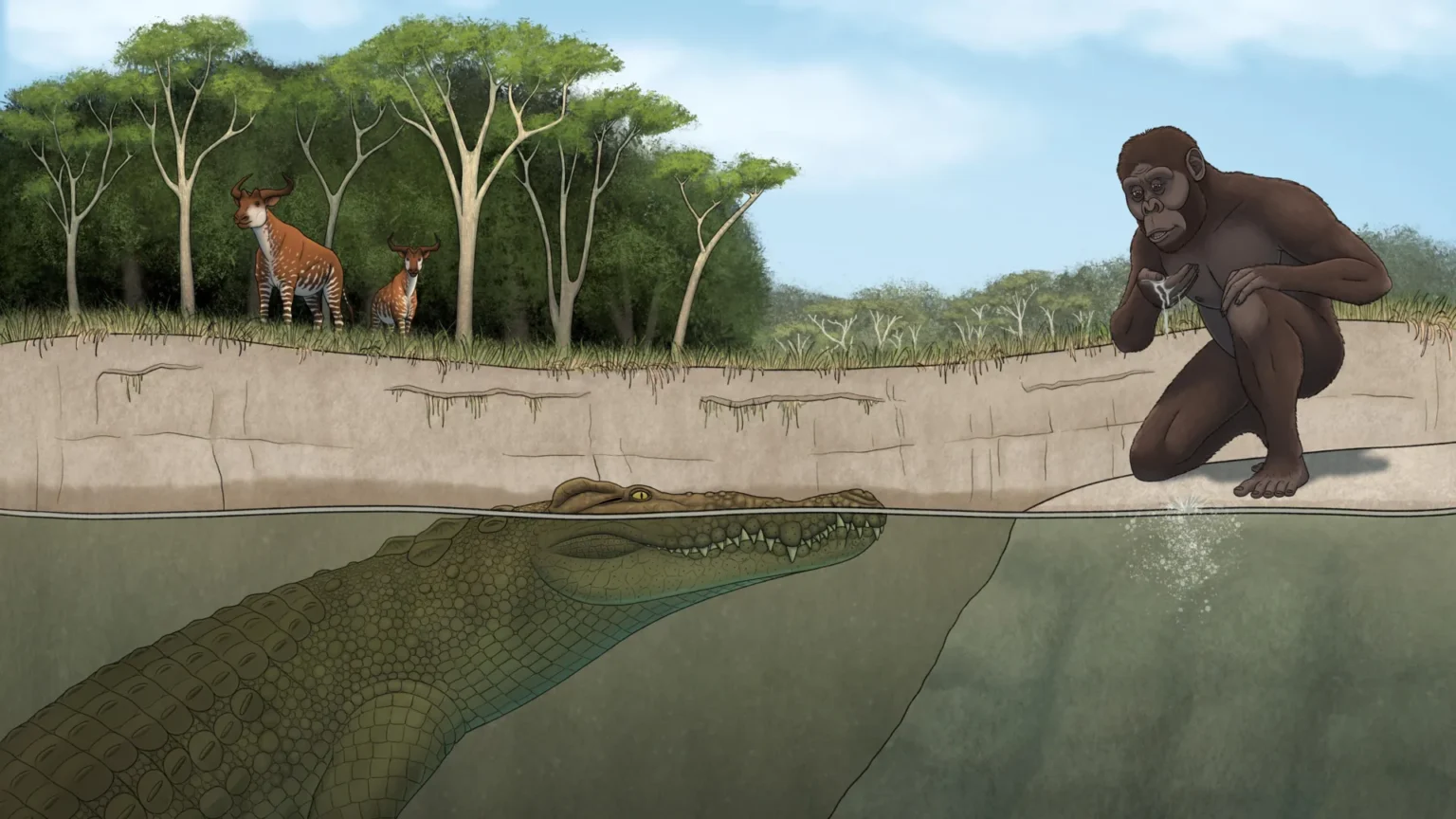 Lucy’s Hunter Revealed: Giant Crocodiles Terrorized Human Ancestors Lucy’s Hunter Revealed: Giant Crocodiles Terrorized Human Ancestors