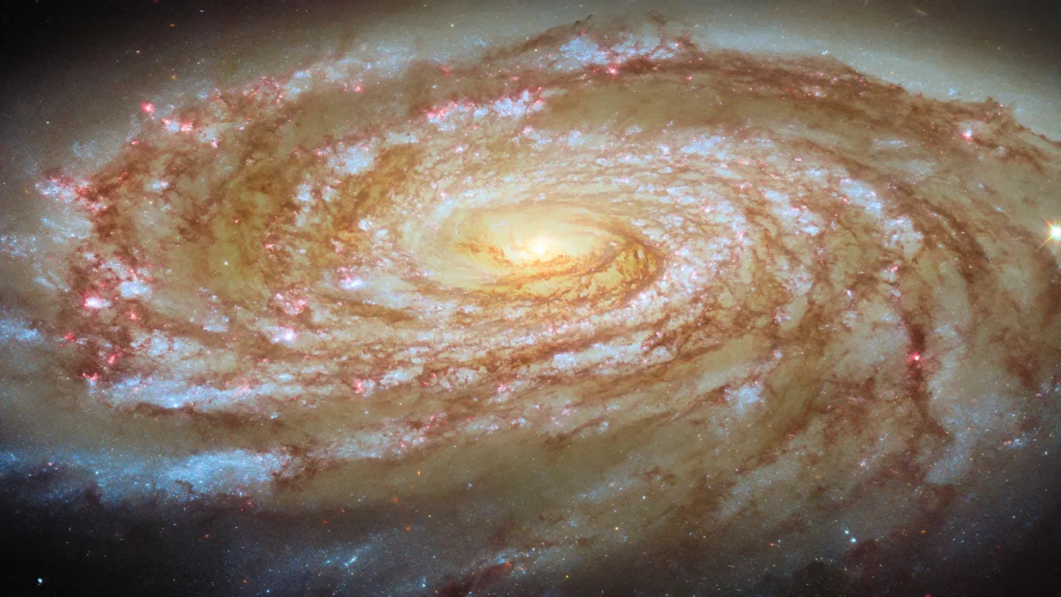 Hubble captures M88 on a perilous journey that could change it forever.