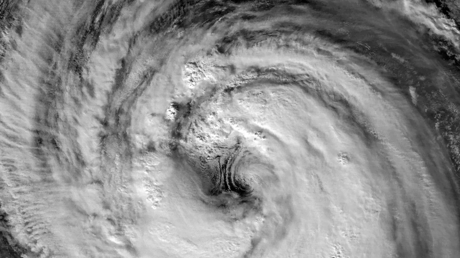 Typhoon Jangmi’s giant eye lights up the night as it approaches Japan