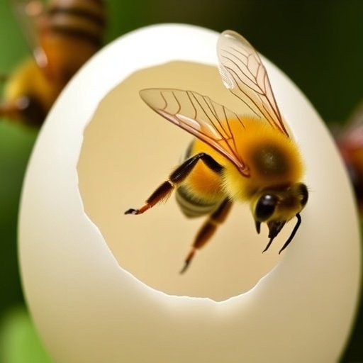 Bee queens coat their eggs with insecticide to protect themselves in the nest Bee queens coat their eggs with insecticide to protect themselves in the nest
