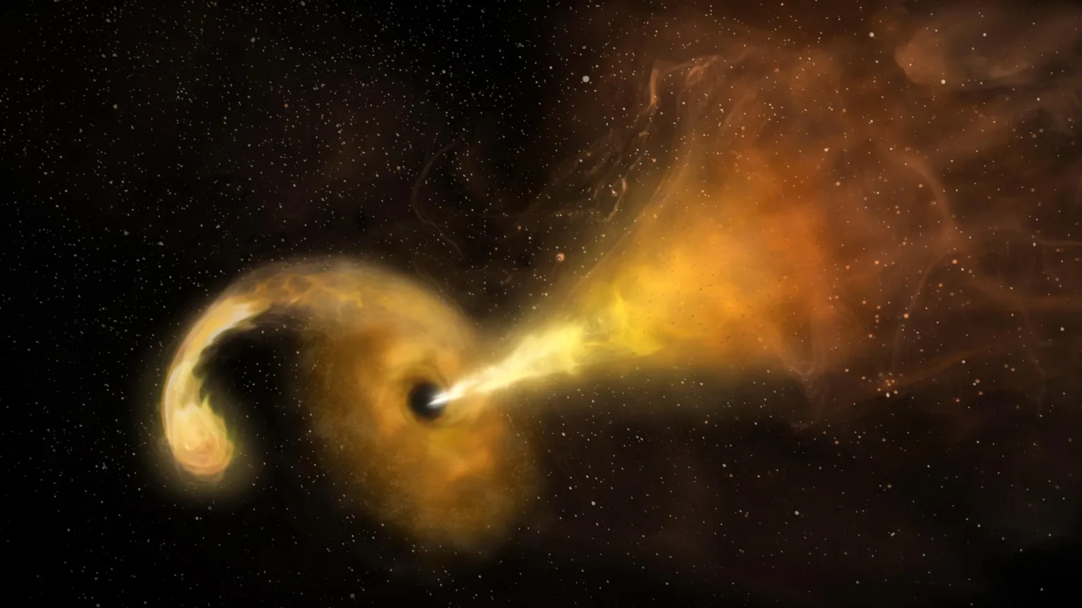 Shining like 10 billion suns: NASA’s Swift witnesses a wandering black hole swallowing a star